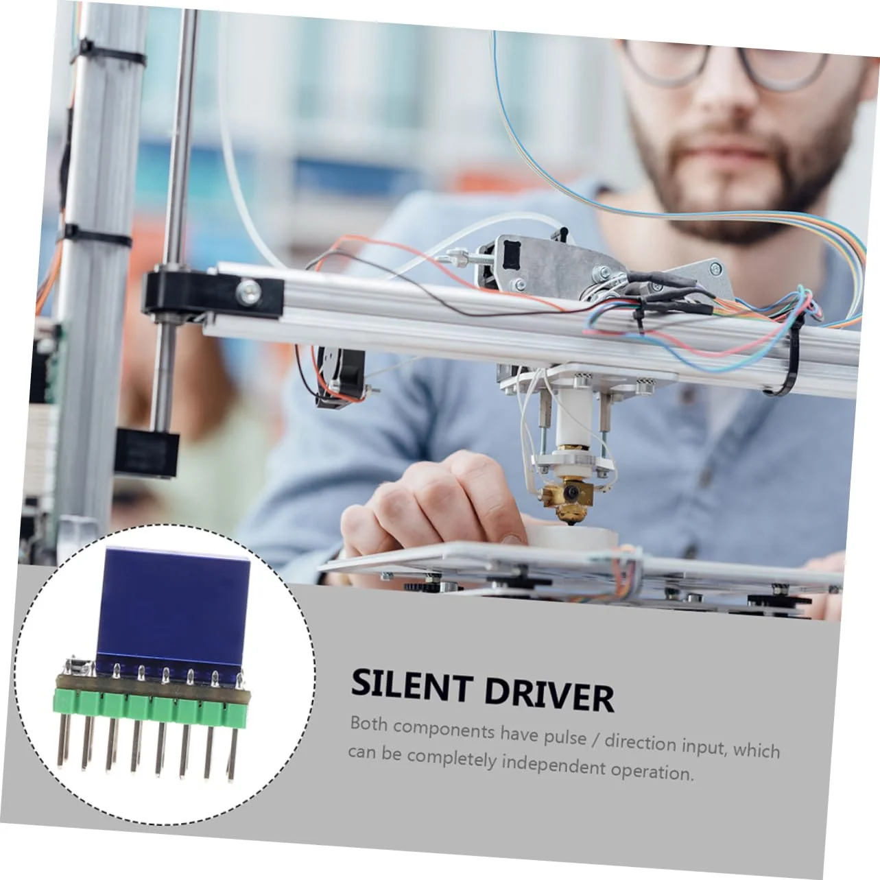5 عدد برد درایور موتور پله ای، ماژول درایور بی صدا، درایو موتور پله ای برای چاپگر