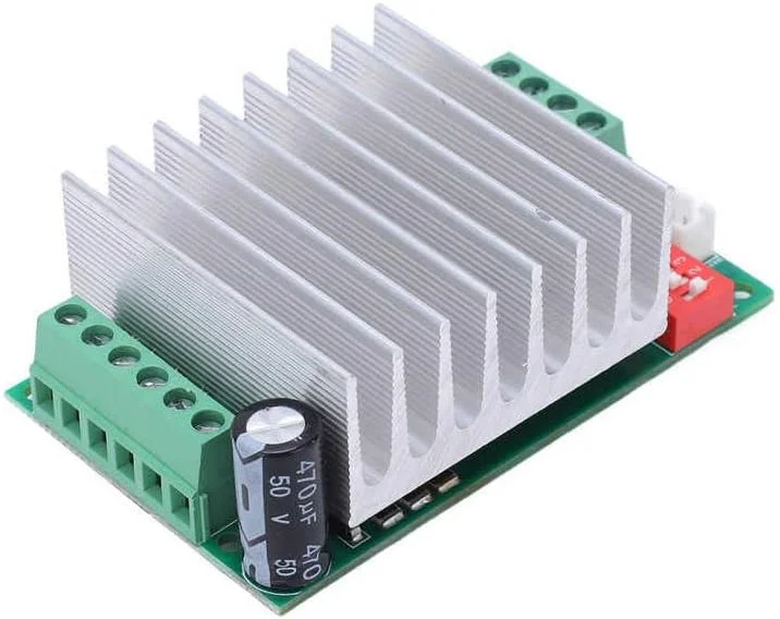 برد درایور موتور پله ای تک محوره PCB ماژول درایور ایمن جریان نیمه با کابل سیگنال سبز