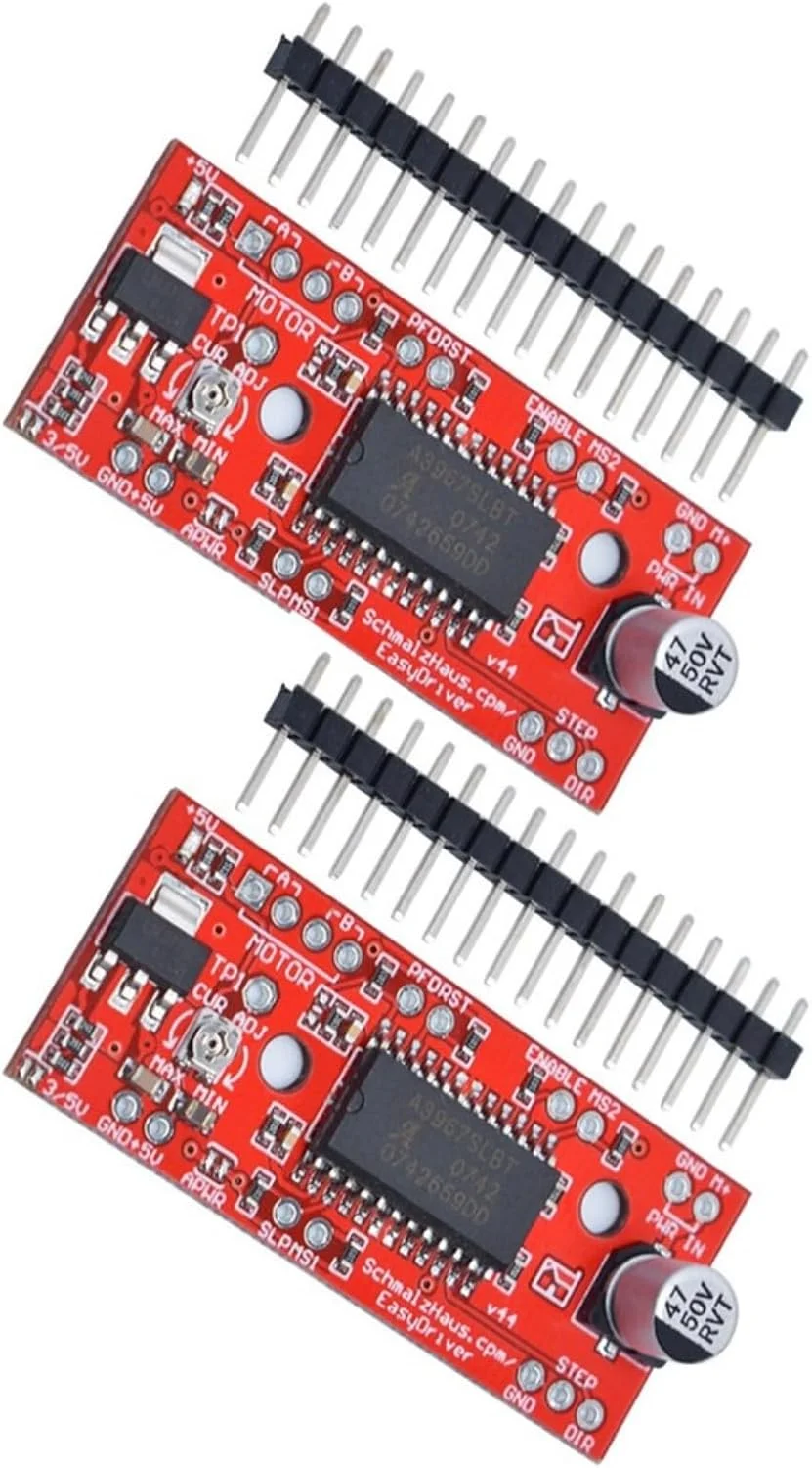 دو عدد برد توسعه درایور موتور پله ای A3967، لوازم جانبی برد توسعه ماژول A3967 پرینتر سه بعدی