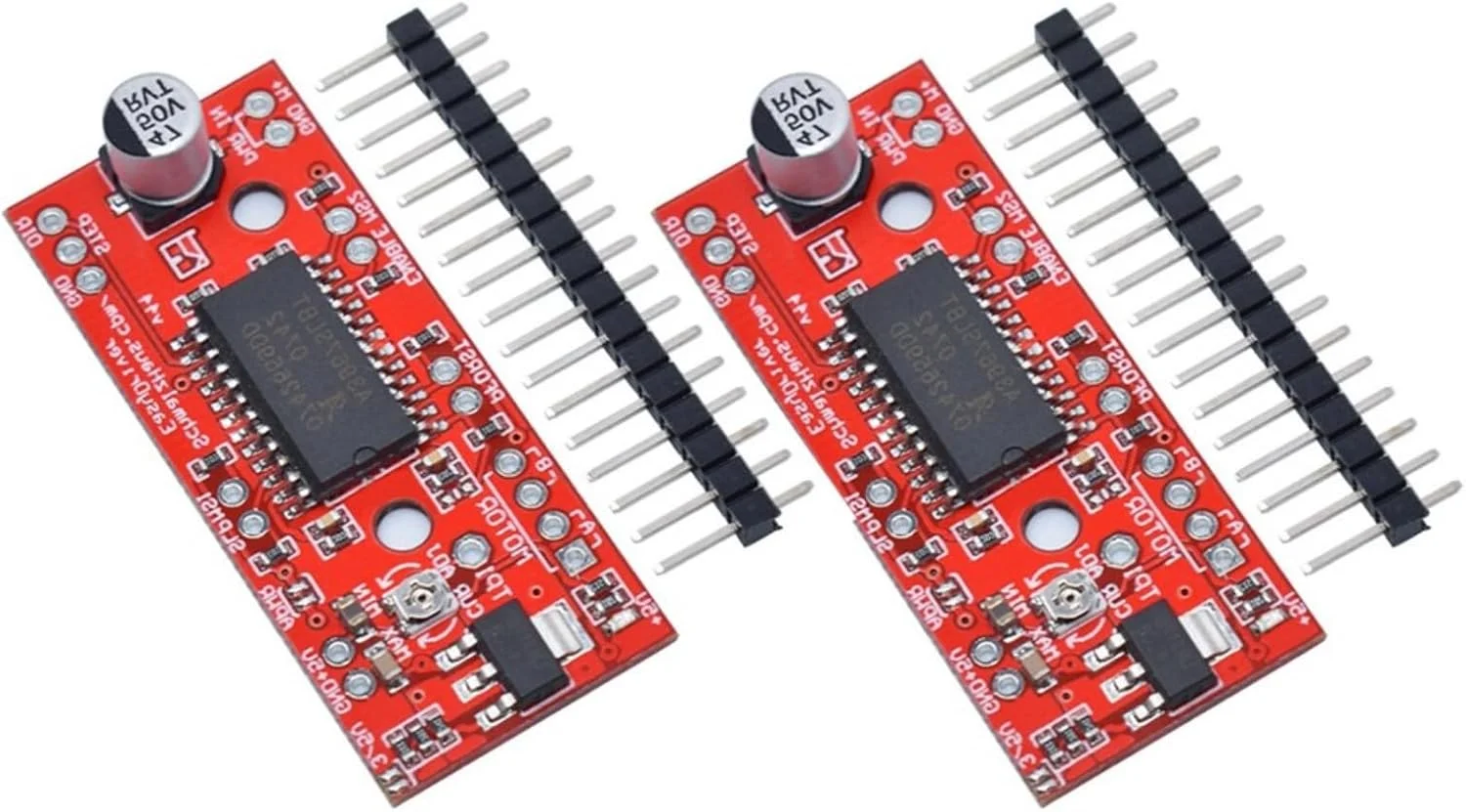 دو عدد برد توسعه درایور موتور پله ای A3967، لوازم جانبی برد توسعه ماژول A3967 پرینتر سه بعدی دو عدد برد توسعه درایور موتور پله ای A3967، لوازم جانبی برد توسعه ماژول A3967 پرینتر سه بعدی