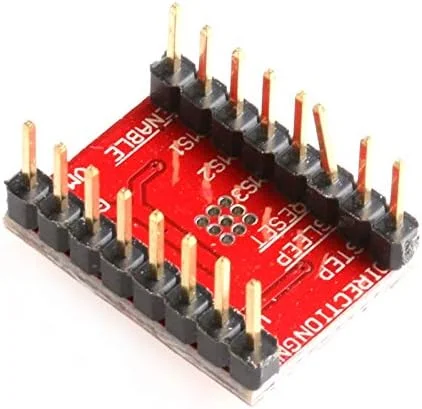 قطعه جایگزین برای درایور استپ موتور A4988 StepStick به همراه هیت سینک، مناسب پرینتر سه بعدی Reprap Pololu (3 عدد)