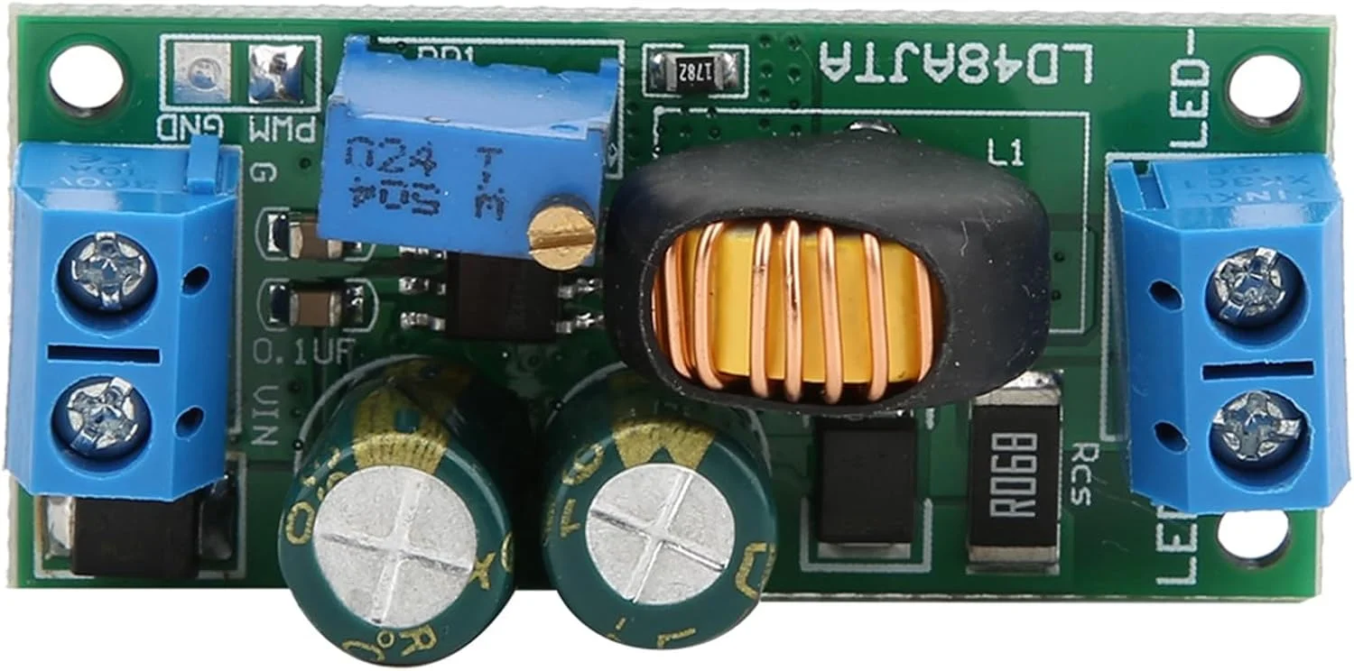 ماژول درایور LED مدل LD48AJTA 72W DC 6-50V 1-3A تنظیم کننده PWM مبدل جریان H 1A 8-50V لوازم جانبی حرفه ای H 3A 8-16V با ترمینال کنترل تک پین دیمینگ بالا (H 3A 8-16V با ترمینال)