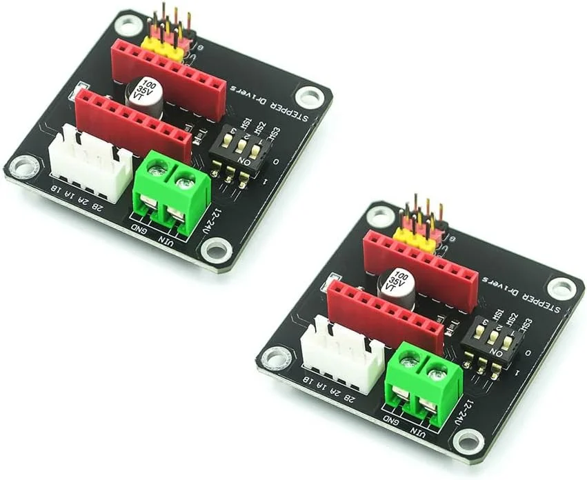 برد توسعه درایور موتور پله ای 42 برای پرینتر سه بعدی، سازگار با DRV8825/A4988 (دو عدد)