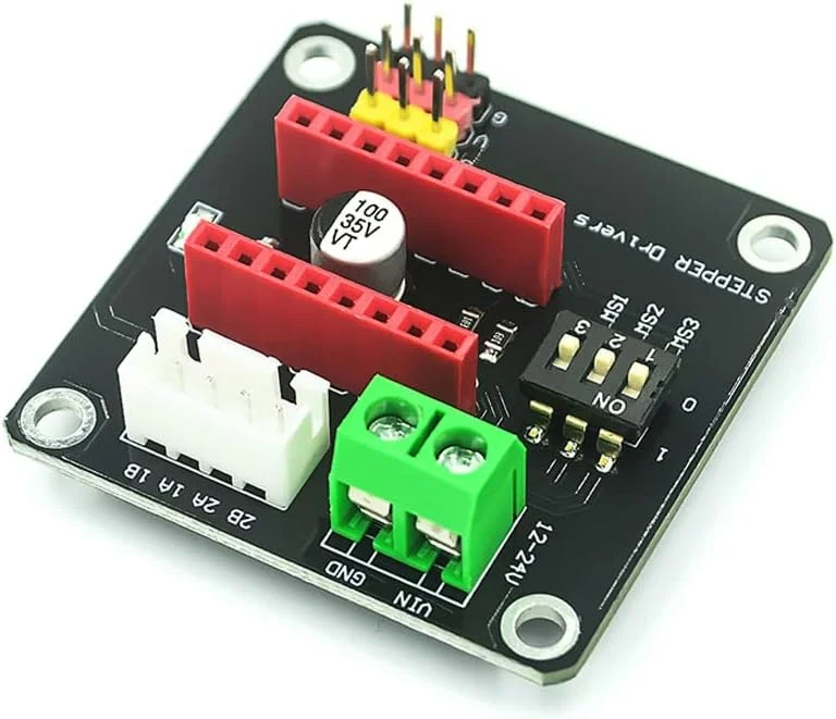 برد توسعه درایور موتور پله ای 42 برای پرینتر سه بعدی، سازگار با DRV8825/A4988 (دو عدد)