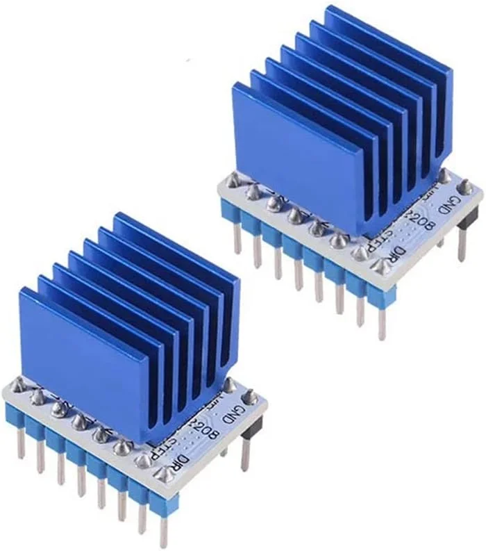 دو عدد درایور موتور پله ای پرینتر سه بعدی TMC2208 V1.2 Stepstick به همراه هیت سینک برای قطعات پرینتر سه بعدی