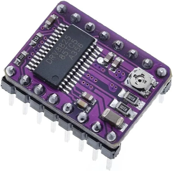 دو عدد ماژول درایور موتور پله ای DRV8825 StepStick با هیت سینک برای قطعات پرینتر سه بعدی