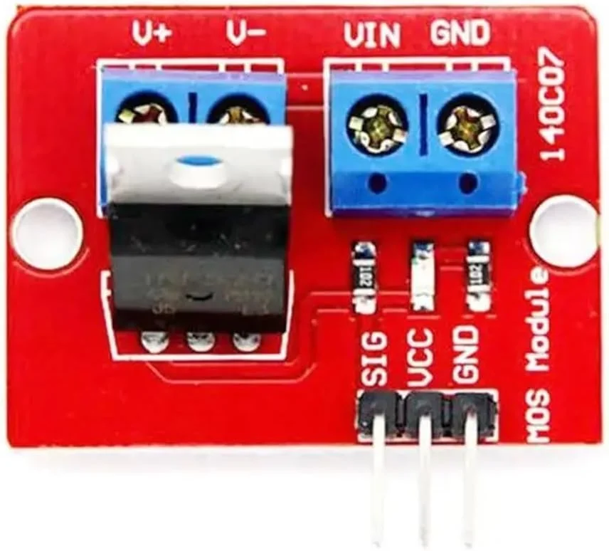 ماژول درایور IRF520 با دکمه 0-24 ولت ماژول درایور IRF520 با دکمه 0-24 ولت
