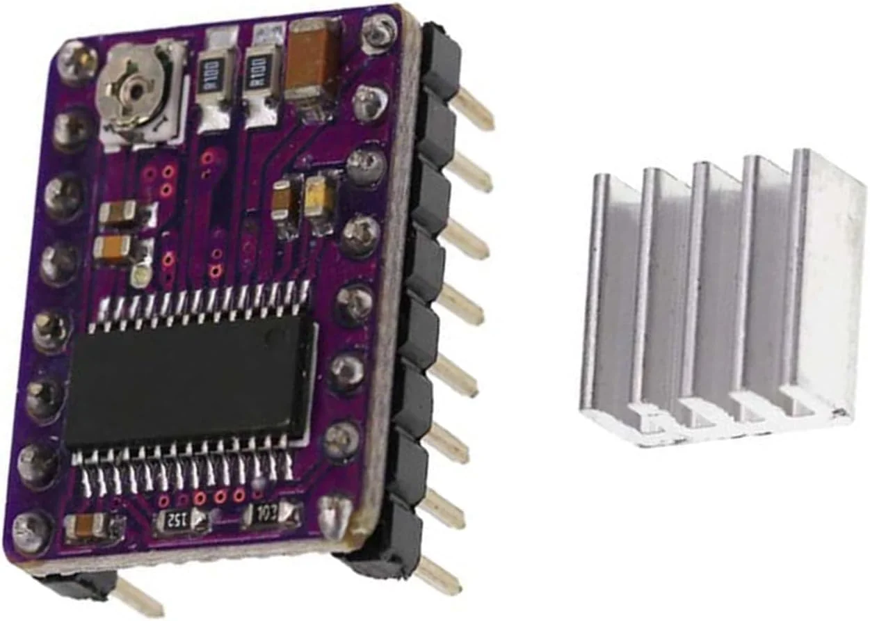 ماژول درایور موتور پله ای PoPprint DRV8825 چهار لایه به همراه هیت سینک برای پرینترهای سه بعدی RP1.4 A4988