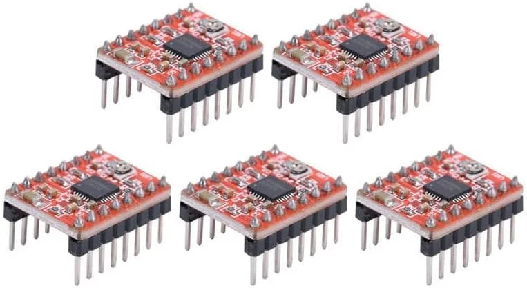 برد ماژول درایور موتور پله ای 5 عددی برای رمپ 1.4 A4988 لوازم جانبی پرینتر سه بعدی، قوی و بادوام