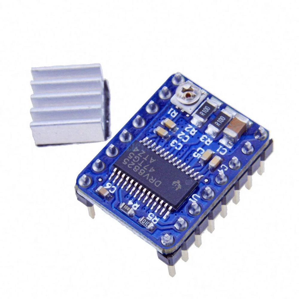 ۱۰ عدد قطعه پرینتر سه بعدی StepStick DRV8825 درایور موتور پله ای Ramps 1.4 Reprap 4 ماژول PCB جایگزین A4988 با هیت سینک