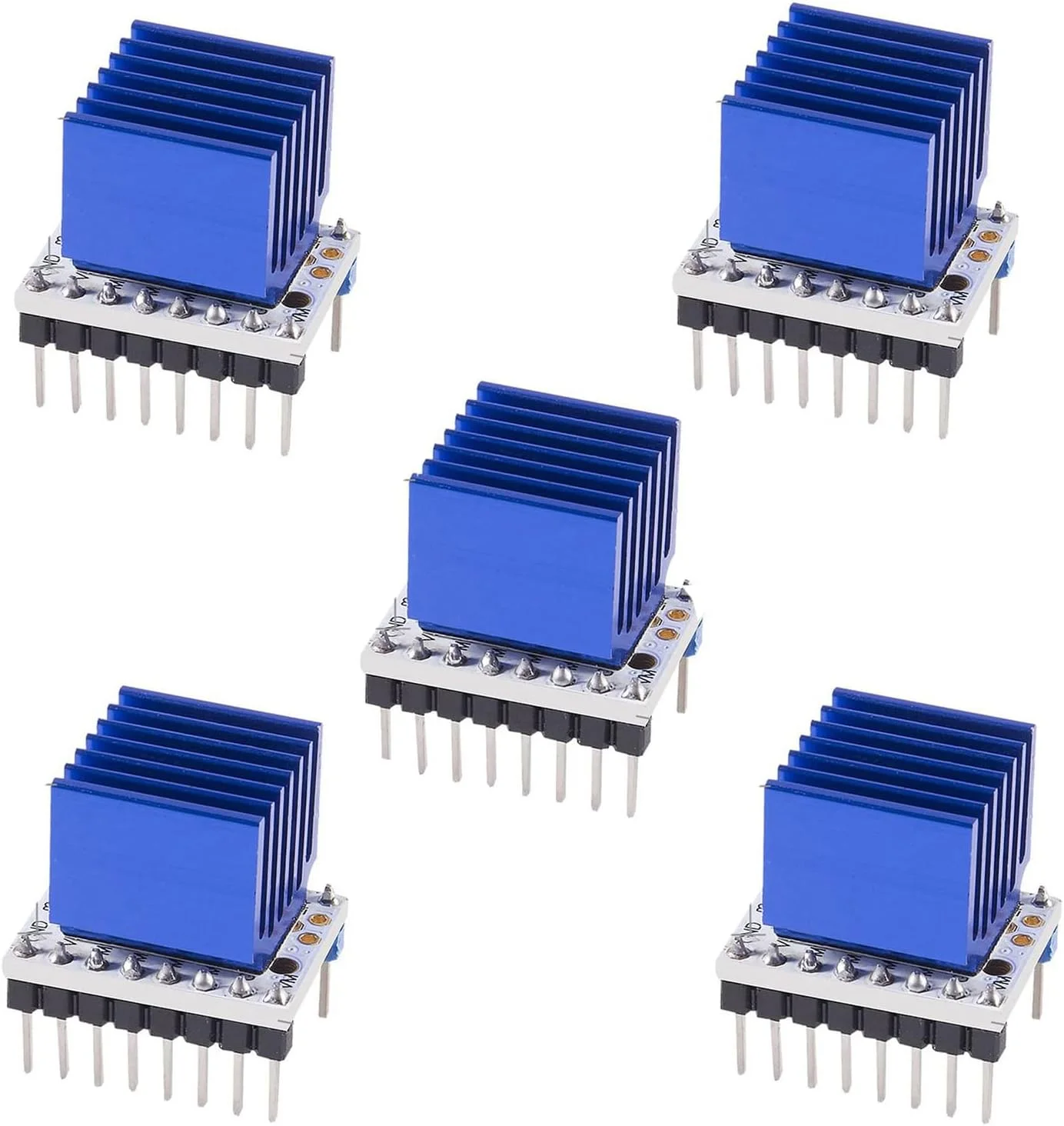 ماژول درایور موتور پله ای TMC2208 V1.2 پرینتر سه بعدی به همراه هیت سینک و پیچ گوشتی - 5 عددی