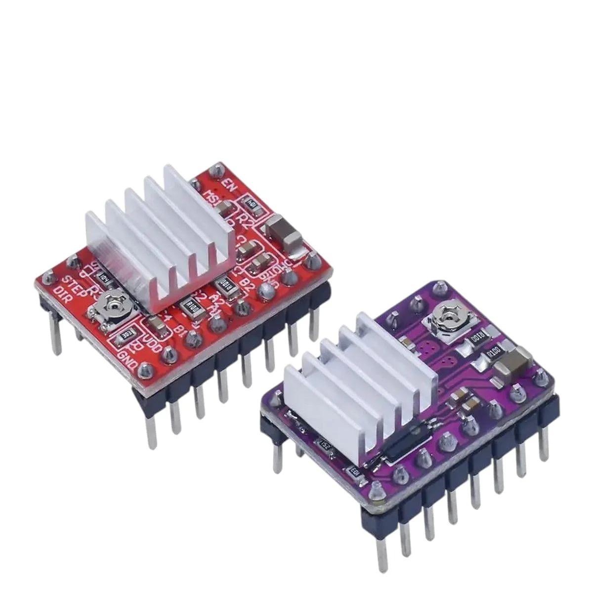 قطعات پرینتر سه بعدی StepStick DRV8825 A4988 درایور موتور پله ای با هیت سینک Carrier Reprap MKS GEN V1.4 Board قطعات پرینتر سه بعدی StepStick DRV8825 A4988 درایور موتور پله ای با هیت سینک Carrier Reprap MKS GEN V1.4 Board