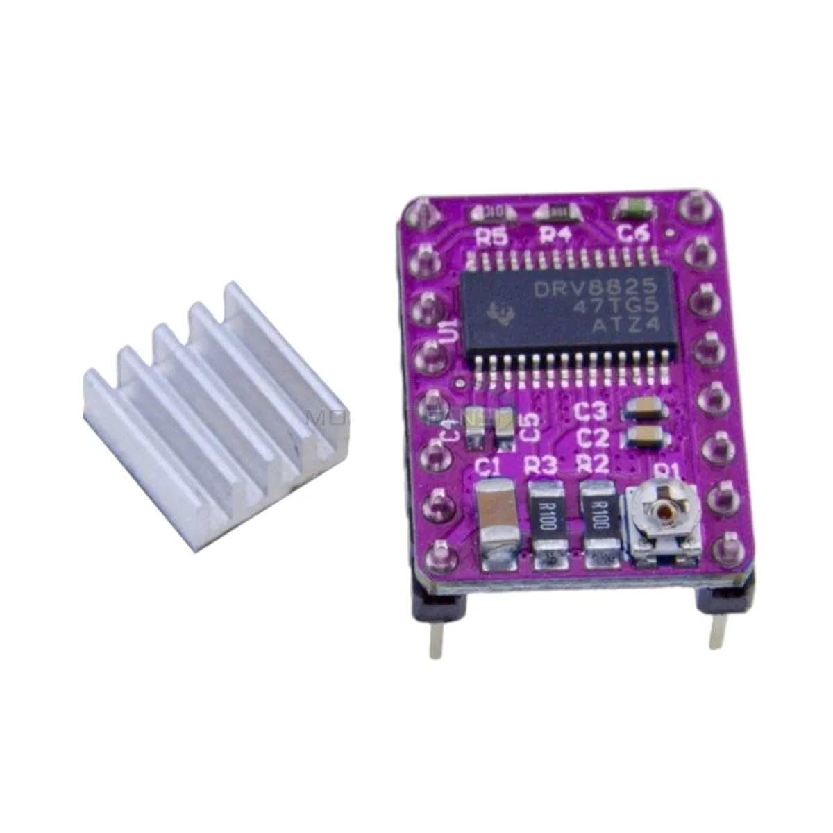 ماژول درایور موتور پله ای Stepstick Drv8825 پرینتر سه بعدی Reprap 4 برد برک آوت PCB برای Rumba جایگزین A4988 هیت سینک 3.3V 5V جدید با کیفیت بالا برای سال 2025