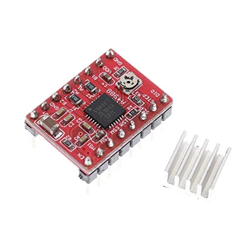 5 عدد قطعه پرینتر سه بعدی Reprap A4988 ماژول درایور موتور پله ای با هیت سینک Stepstick سازگار با Ramps 1.4