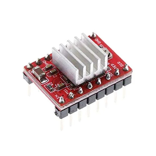۱۰ عدد قطعه پرینتر سه بعدی Reprap A4988 ماژول درایور موتور پله ای با هیت سینک Stepstick سازگار با Ramps 1.4