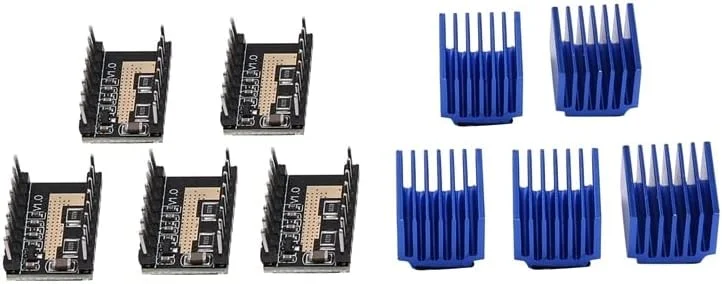 5 عدد لوازم جانبی مادربرد پرینتر سه بعدی، ماژول درایور موتور پله ای LV8729 با هیت سینک درایور