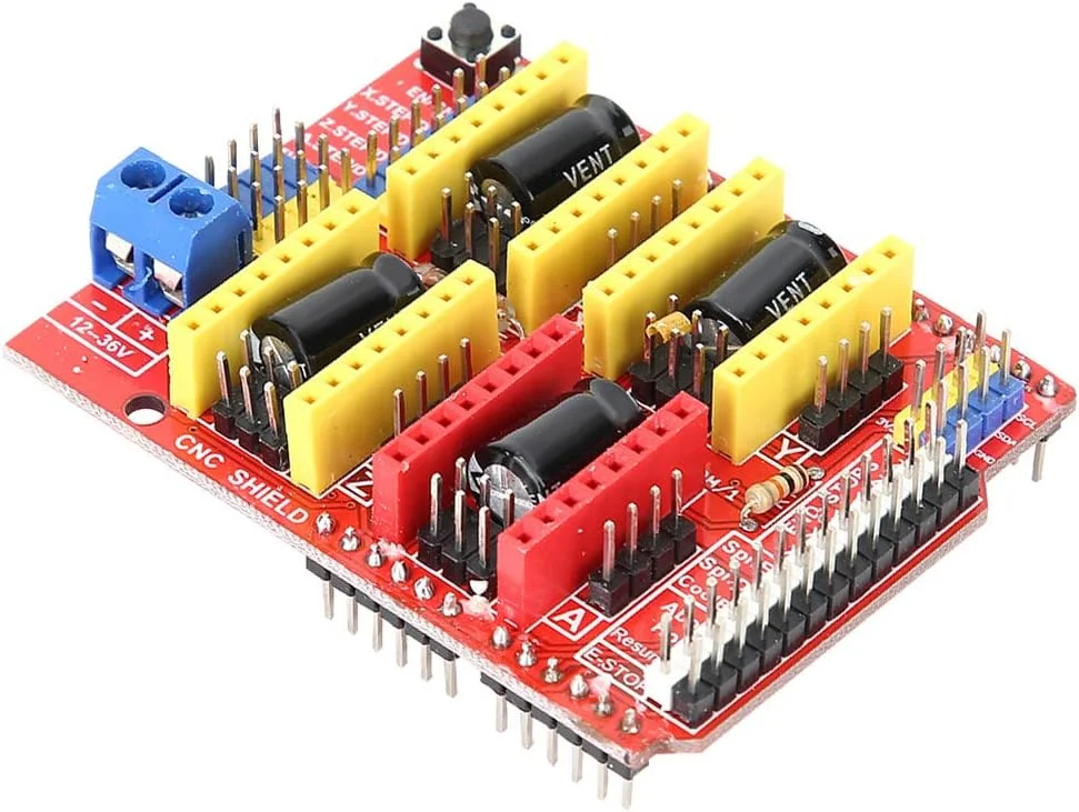 برد توسعه CNC V3 A4988 پرینتر سه بعدی، برد توسعه CNC، برد توسعه حکاکی CNC V3 با 4 عدد ماژول درایور A4988 و 4 عدد برد توسعه CNC V3 A4988 پرینتر سه بعدی، برد توسعه CNC، برد توسعه حکاکی CNC V3 با 4 عدد ماژول درایور A4988 و 4 عدد