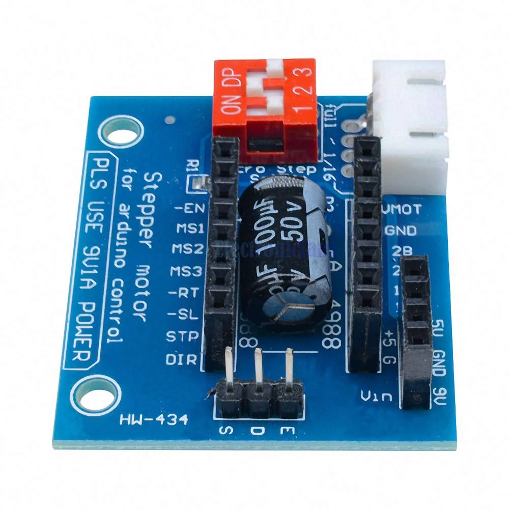 برد توسعه پنل کنترل درایور موتور پله‌ای پرینتر سه بعدی A4988 DRV8825 مدل V1.1