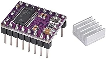 ماژول درایور موتور پله ای DRV8825 با هیت سینک برای رمپز 1.4 و StepStick A4988 (قطعات پرینتر سه بعدی)