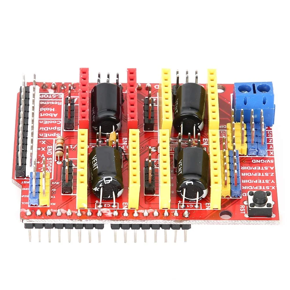 کنترلر CNC پرینتر سه بعدی، برد توسعه حکاکی V3 به همراه 3 عدد ماژول درایور استپر A4988، برد توسعه CNC برای پرینتر سه بعدی حکاکی کنترلر CNC پرینتر سه بعدی، برد توسعه حکاکی V3 به همراه 3 عدد ماژول درایور استپر A4988، برد توسعه CNC برای پرینتر سه بعدی حکاکی