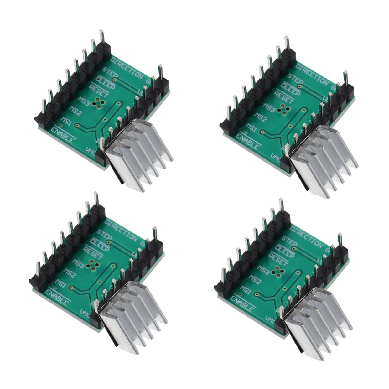 ماژول درایور موتور پله‌ای POPETPOP بسته 4 عددی برای پرینتر سه بعدی، برد کنترل سایلنت، سازگار با موتورهای پروژه‌های DIY