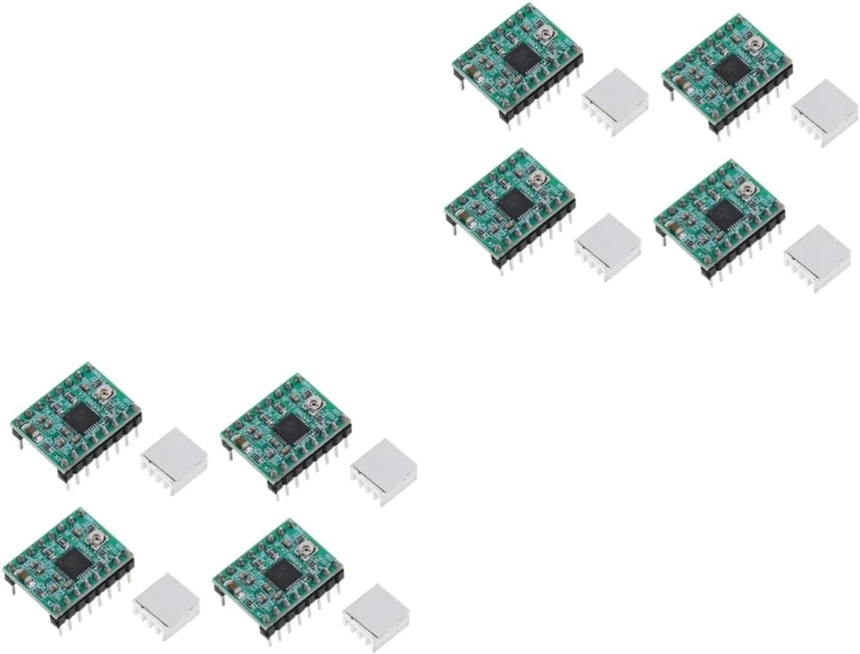 POPETPOP 8 عدد ماژول استپر برای چاپگر، درایور پیک، حالت میرایی ترکیبی، حرارتی، نصب آسان، کنترل موتور