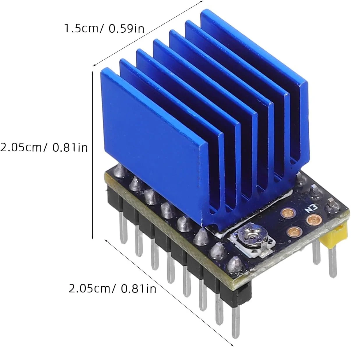 ماژول درایور موتور پله ای PRETYZOOM، برد کنترلر موتور پرینتر سه بعدی با هیت سینک، ماژول کنترل درایور پله ای صنعتی DIY، قطعات بی صدای پرینتر سه بعدی