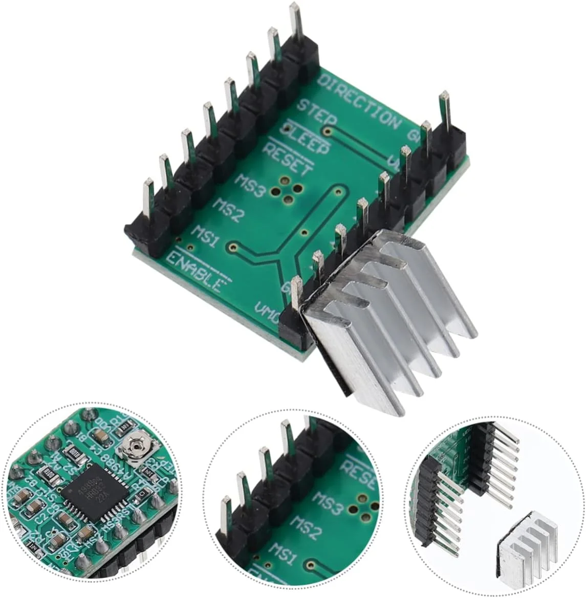 POPETPOP 8 عدد ماژول استپر برای چاپگر، درایور پیک، حالت میرایی ترکیبی، حرارتی، نصب آسان، کنترل موتور POPETPOP 8 عدد ماژول استپر برای چاپگر، درایور پیک، حالت میرایی ترکیبی، حرارتی، نصب آسان، کنترل موتور