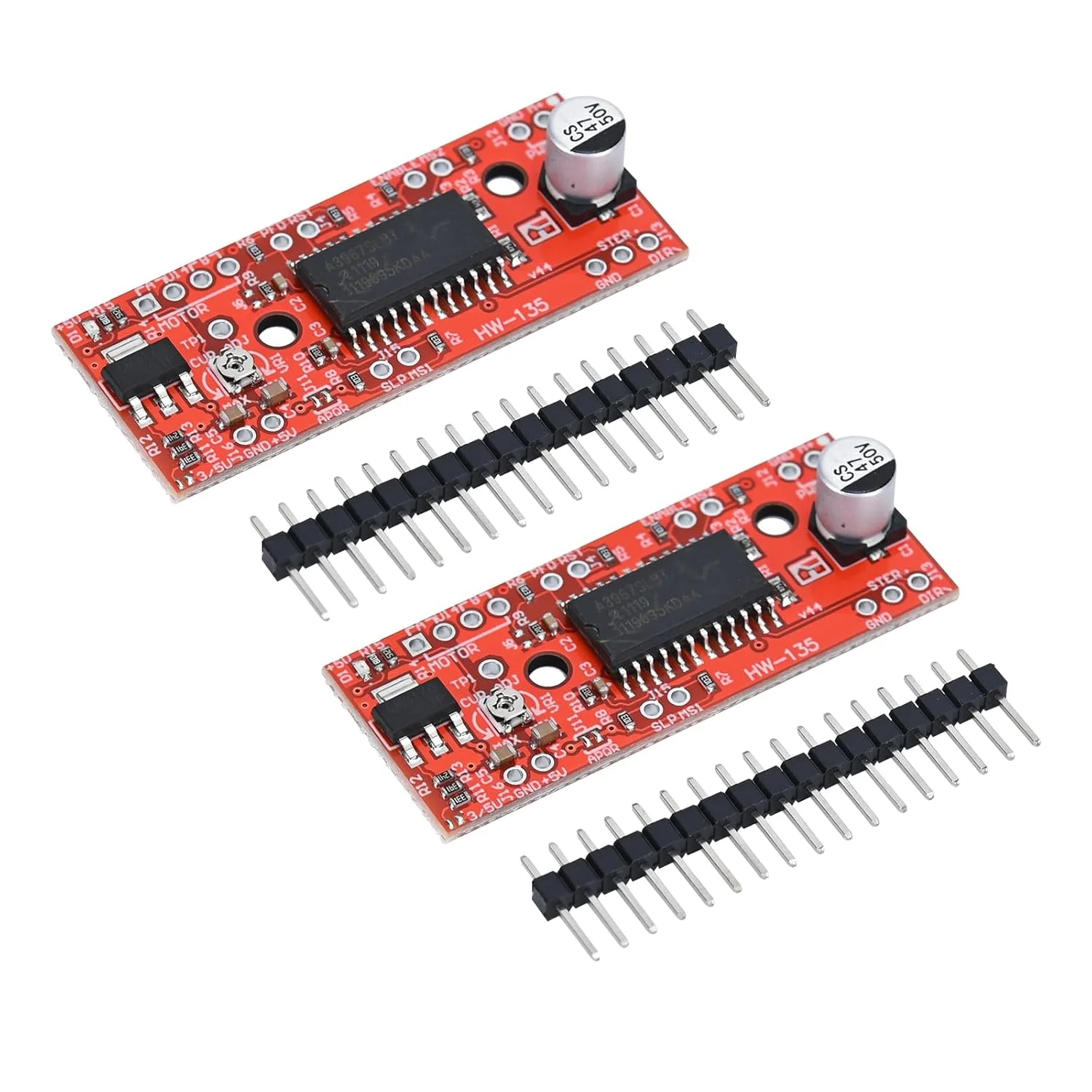ماژول درایور موتور پله ای A3967 EasyDriver برای آردوینو (2 عدد)