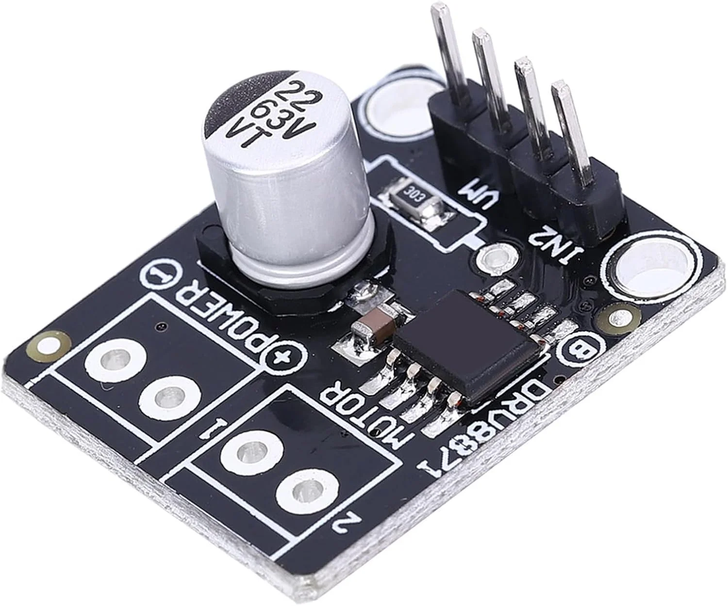 ماژول درایور موتور DC براش خورده DRV8871 با کارایی بالا، جریان 3.6 آمپر، محدوده ولتاژ 6.5 تا 45 ولت و عملکرد یکپارچه برای پرینترها، لوازم خانگی و...