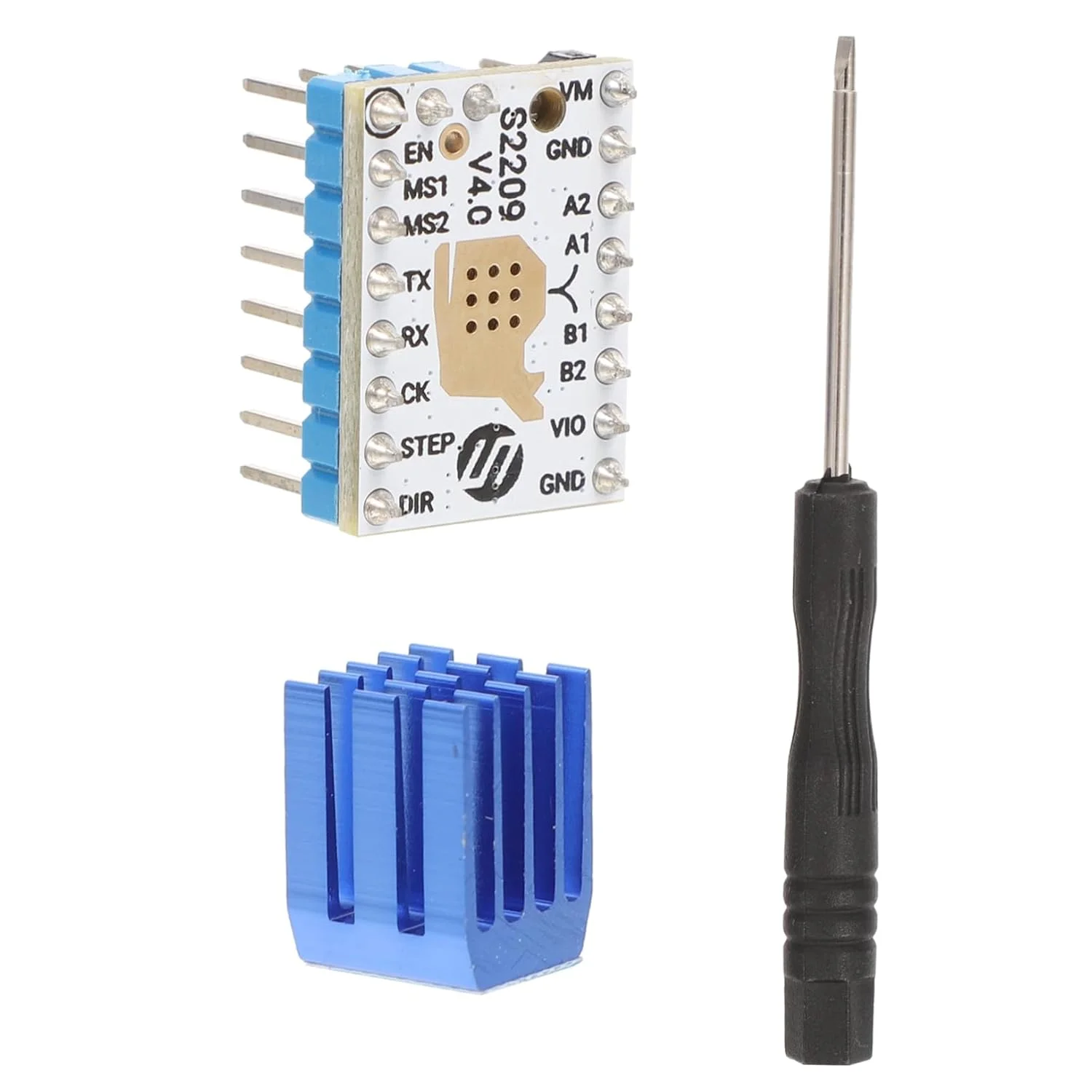 ماژول درایور موتور بی‌صدا OUNONA 2 برای پرینترها، حالت عملکرد فوق‌العاده بی‌صدا برای میکرو استپ آسان، گشتاور با راندمان بالا سازگار