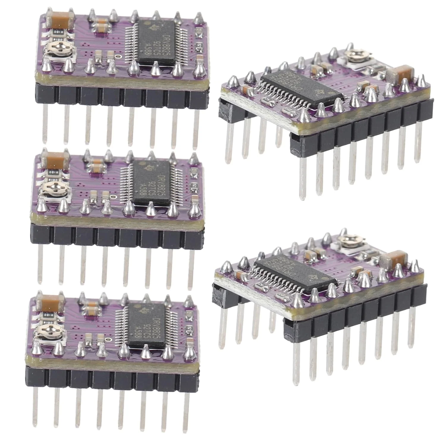 ماژول درایور هیت سینک OUNONA برای ماژول موتور پله ای پرینتر سه بعدی Reprap Ramps 1.4 A4988، 5 عدد