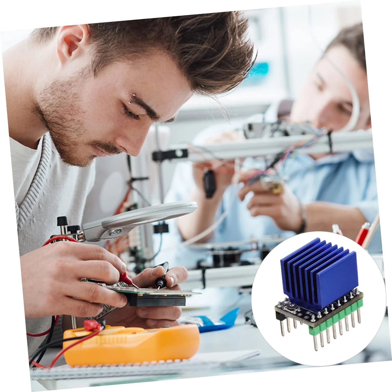 OUNONA بسته 5 عددی ماژول درایو موتور پله ای با راندمان بالا، درایور موتور پله ای دیجیتال OUNONA بسته 5 عددی ماژول درایو موتور پله ای با راندمان بالا، درایور موتور پله ای دیجیتال