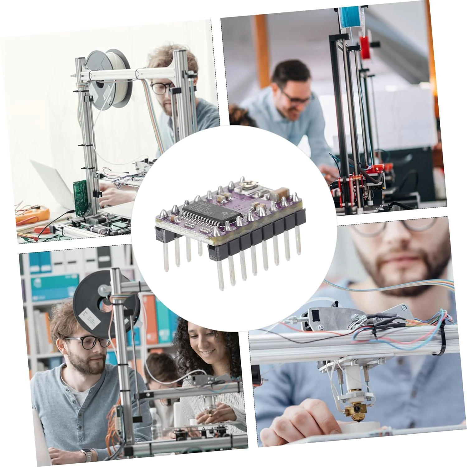 ماژول درایور هیت سینک OUNONA برای ماژول موتور پله ای پرینتر سه بعدی Reprap Ramps 1.4 A4988، 5 عدد