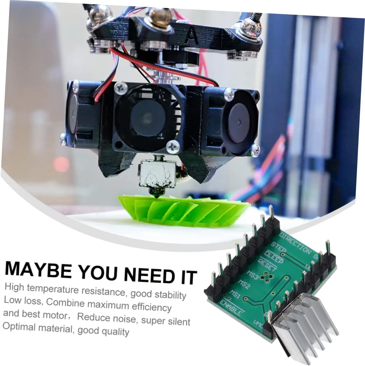 ماژول استپر NUOBESTY برای پرینترها، ماژول کنترل حرارتی و ورودی با ثبات بالا برای کنترل دقیق موتور، 4 عدد