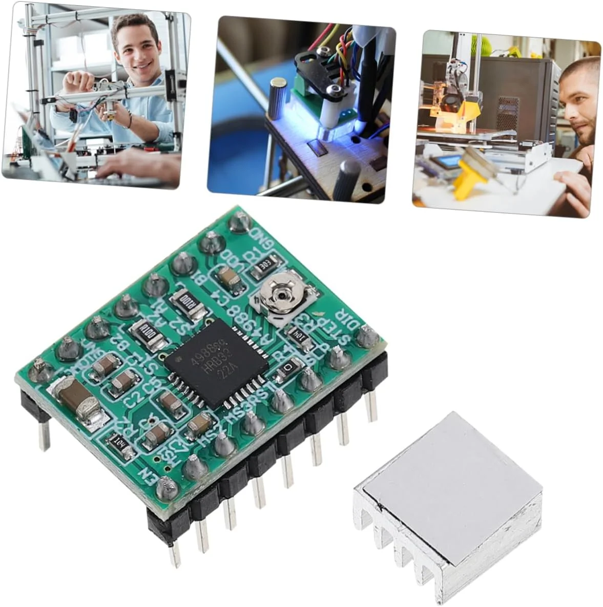 8 عدد درایور موتور پله ای برای قطعات پرینتر، خروجی دو قطبی میکرو استپینگ