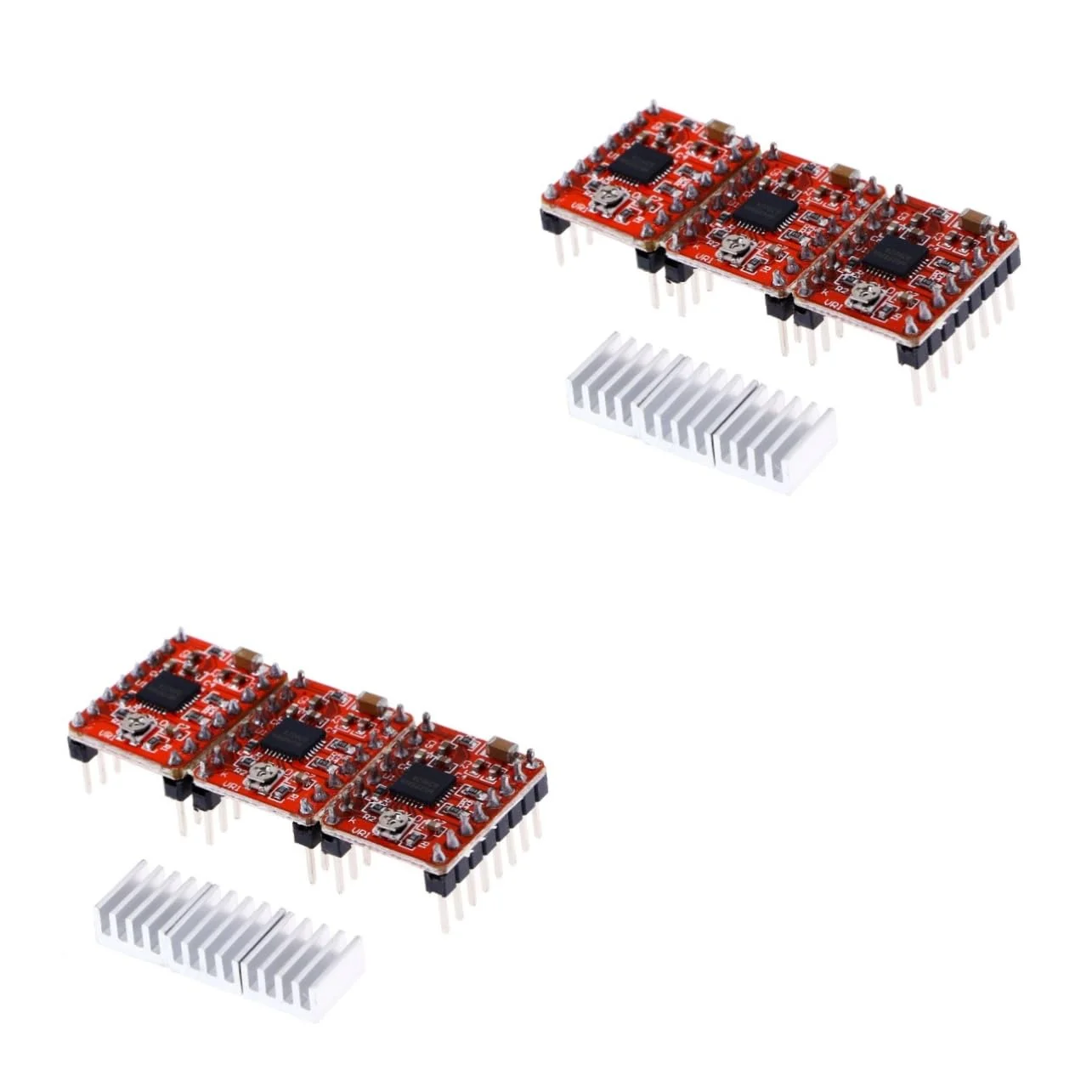 ماژول درایور موتور پله ای 10 عددی به همراه هیت سینک