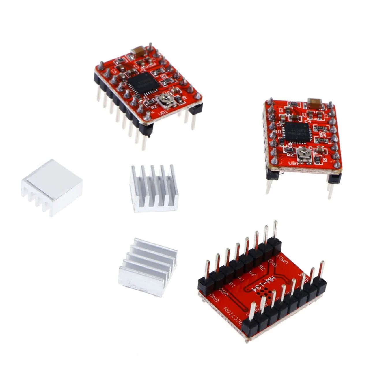 ماژول درایور موتور پله ای 10 عددی به همراه هیت سینک