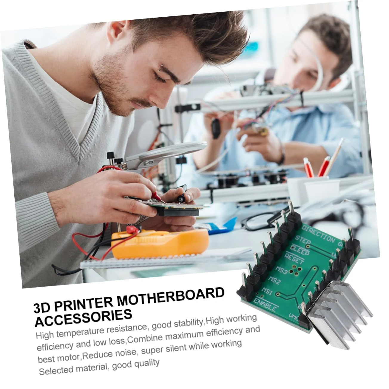 ماژول درایور موتور پله ای NUOBESTY مدل 8pcs برای پرینترها، خروجی RDS پایین، حالت میرایی اتوماتیک، مقاومت در برابر دمای بالا، کنترل موتور دو قطبی