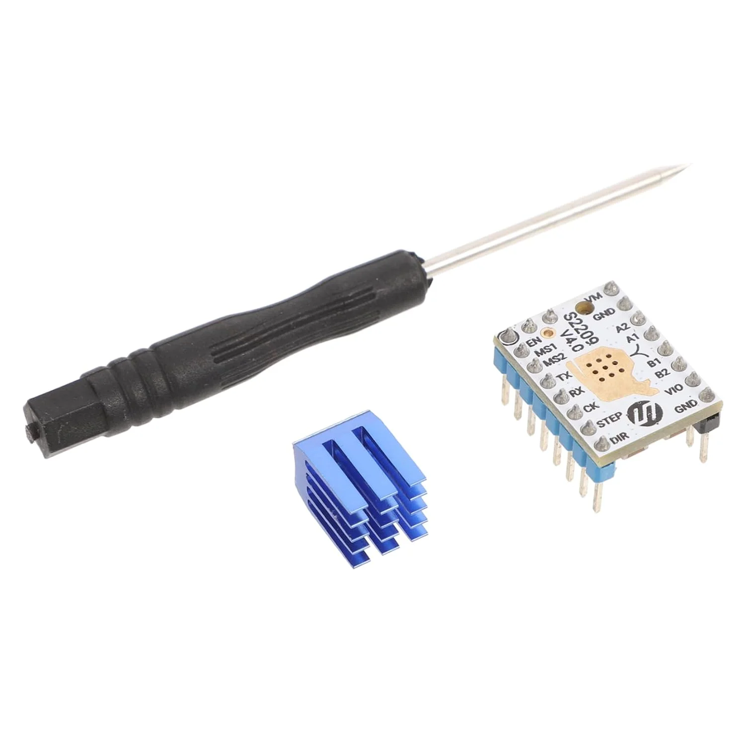 ماژول درایور موتور پله ای پرینتر سه بعدی بی صدا Tmc2209 .0 2. درایور پیک