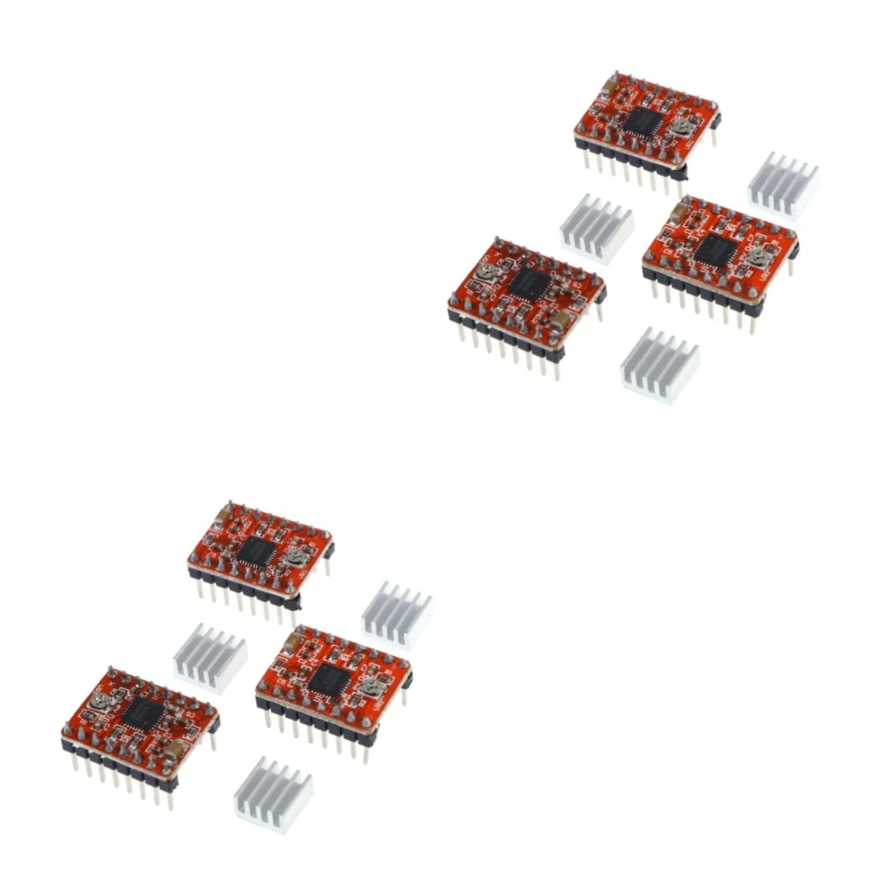 مجموعه 6 عددی درایور موتور پله ای Mobestech Reprap CNC با محافظت در برابر افزایش دما