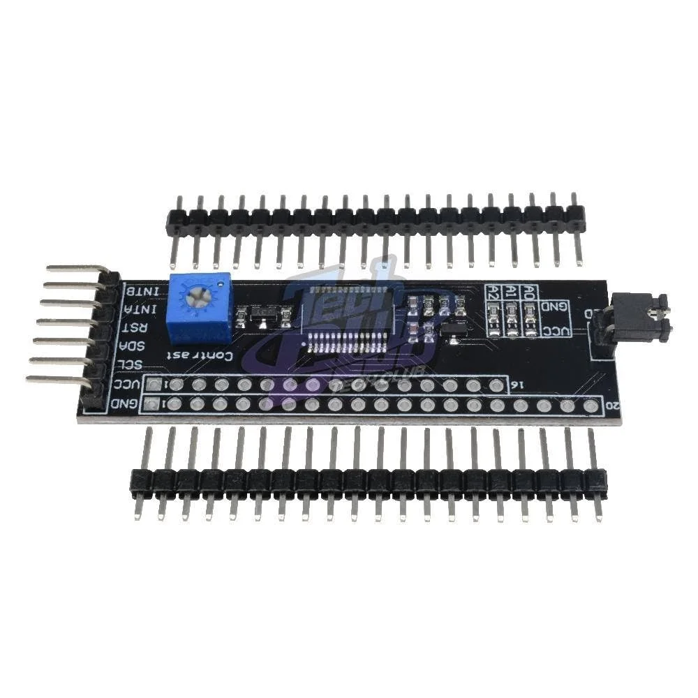 ماژول توسعه دهنده MCP23017 5V، درایور LCD مدل های 1602/2004/12864، برد آداپتور رابط سریال I2C IIC با قابلیت تنظیم کنتراست برای آردوینو