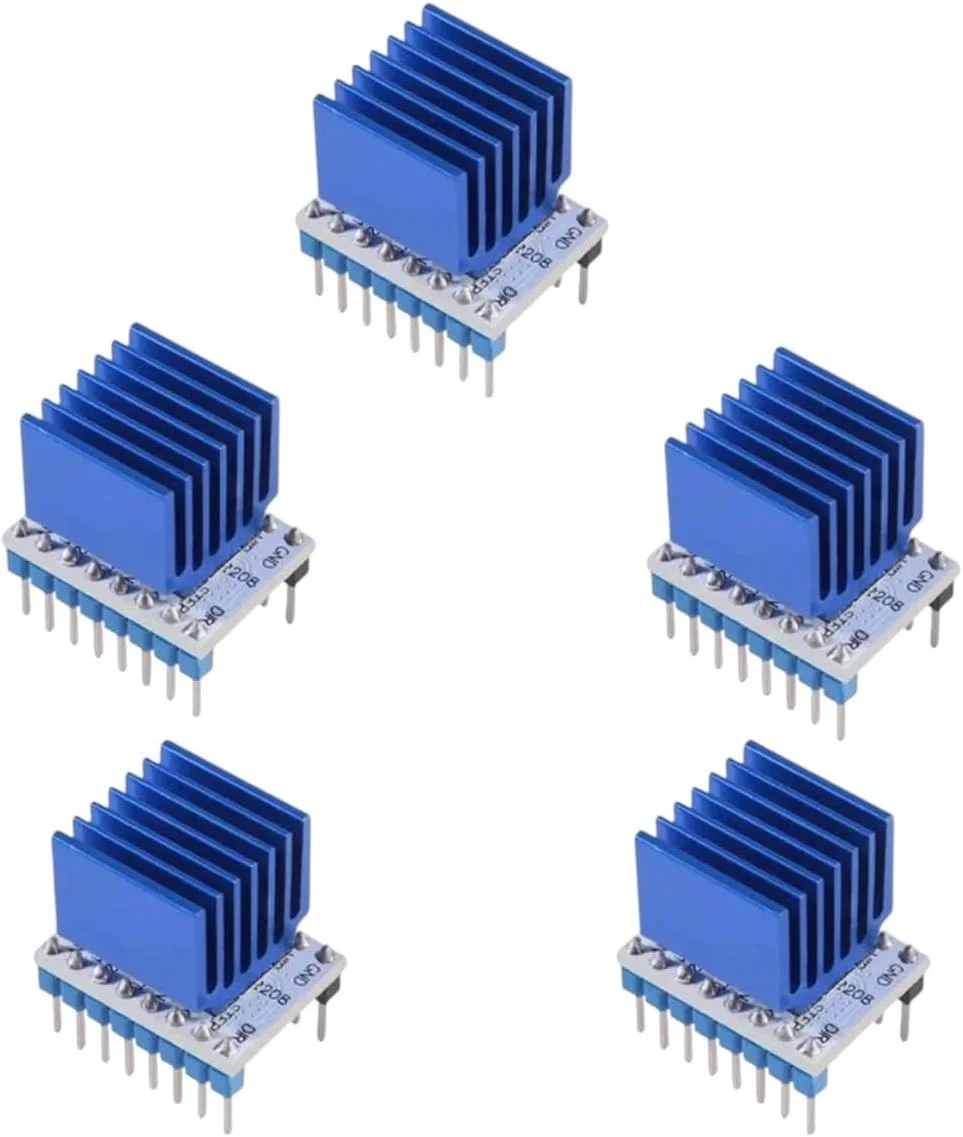 5 عدد ماژول درایور استپر TMC2208 V1.2 با هیت سینک برای بردهای اصلی کنترلر پرینتر سه بعدی Ramps1.4 MKS Gen Mega I3 Ender - 3