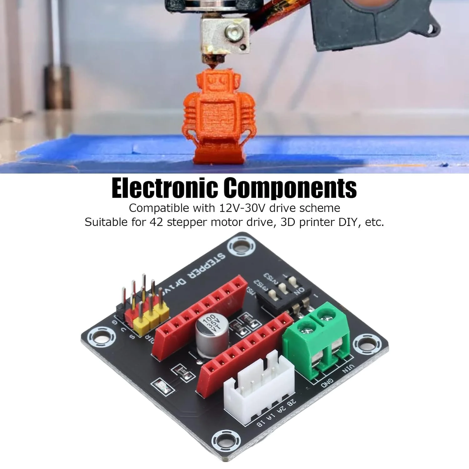 برد توسعه درایور برای پرینتر سه بعدی 42 استپر موتور قطعات الکترونیکی 8825/A4988