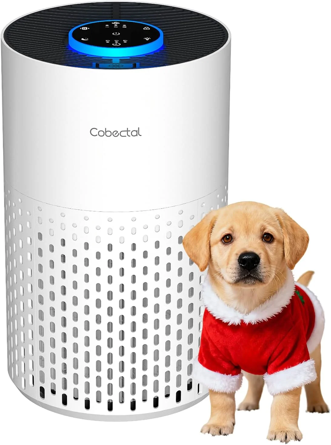 دستگاه تصفیه هوا برای اتاق خواب منزل، تصفیه کننده هوای Cobectal با فیلتر 3 در 1 H14 True HEPA برای اتاق تا 98 متر مربع، عملکرد رایحه درمانی، حالت خواب، دستگاه تصفیه هوای قابل حمل برای دفتر، خوابگاه، کاروان، سفید