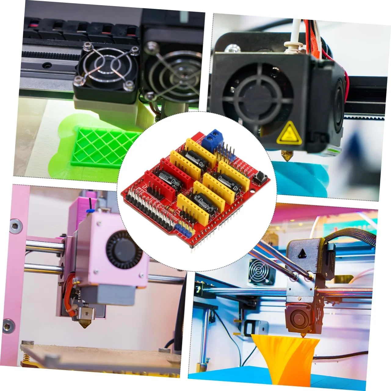 2 عدد برد درایور A4988 برای توسعه پرینتر سه بعدی، برد حکاکی، سازگاری CNC، کنترل دقیق برای عملکرد چاپ بهبود یافته