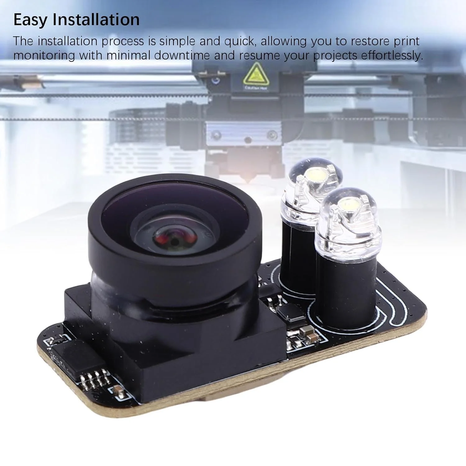 کیت ماژول دوربین داخلی پرینتر سه بعدی Zopsc برای Kobra 3 K3C K3M K3MC، کیت جایگزین ماژول داخلی پرینتر سه بعدی