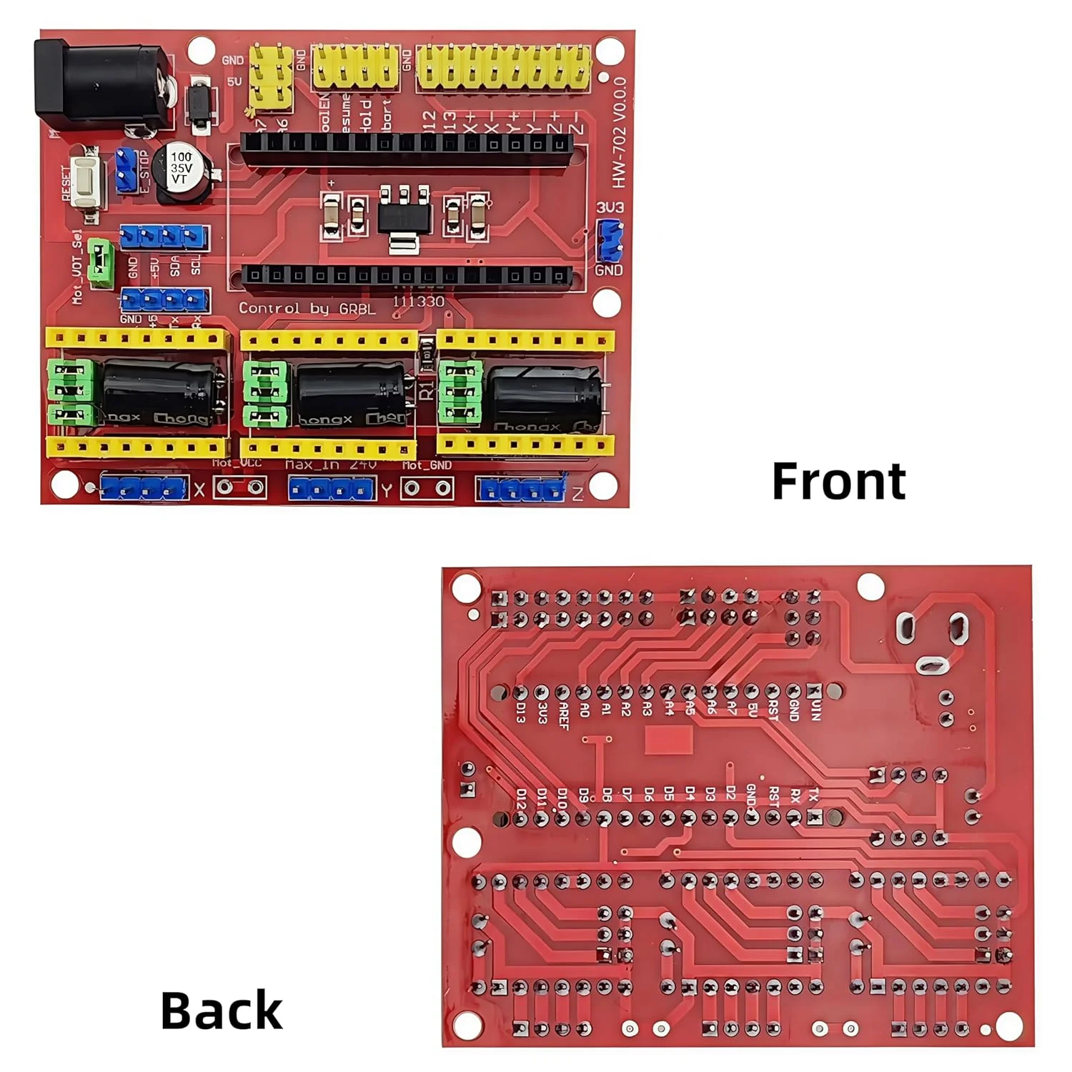 برد توسعه دستگاه حکاکی CNC Shield V4 V4.0 برای پرینتر سه بعدی درایور موتور پله ای A4988 (2 عدد)