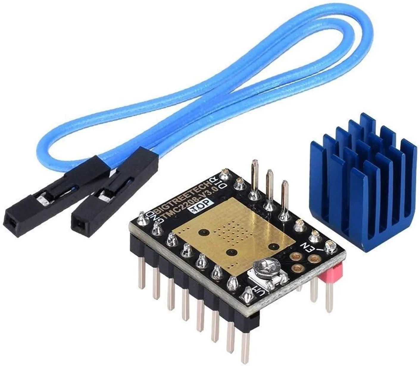 درایور موتور پله ای Stepstick Mute Tmc2208 V3.0 با هیت سینک برای SKR V1.3 Mks Gen L Ramps 1.4/1.5/1.6 برد کنترل پرینتر سه بعدی (بسته 5 عددی) (حالت Step/Dir) درایور موتور پله ای Stepstick Mute Tmc2208 V3.0 با هیت سینک برای SKR V1.3 Mks Gen L Ramps 1.4/1.5/1.6 برد کنترل پرینتر سه بعدی (بسته 5 عددی) (حالت Step/Dir)