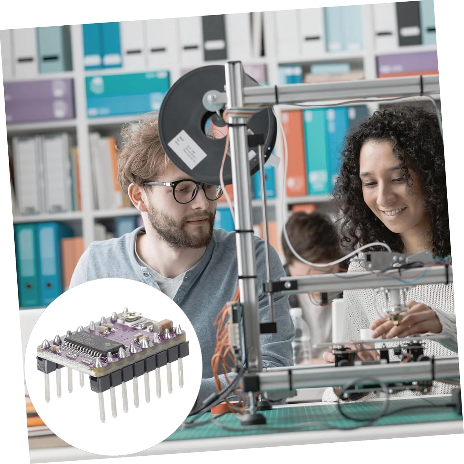 ماژول درایور موتور پله ای Zerodeko، 5 عددی، همراه با هیت سینک برای قطعات پرینتر، سازگار با رمپ های Rrerap، کنترل دقیق برای پروژه های DIY ماژول درایور موتور پله ای Zerodeko، 5 عددی، همراه با هیت سینک برای قطعات پرینتر، سازگار با رمپ های Rrerap، کنترل دقیق برای پروژه های DIY